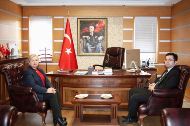 ESPİYE KAYMAKAMI DOĞRU'DAN  GÜCE KAYMAKAMLIĞINA ZİYARET