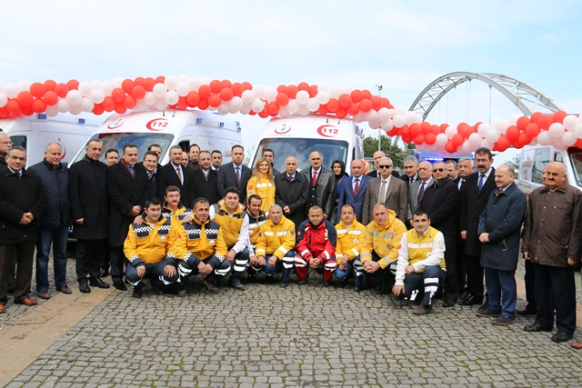SAĞLIK FİLOSUNA 10 AMBULANS..