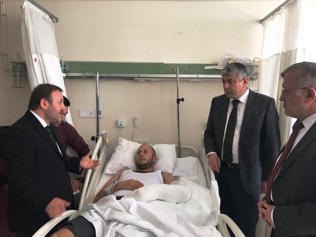 Küçükaydın ve Karadere'den Afrin Gazisine 'Geçmiş olsun' Ziyareti.