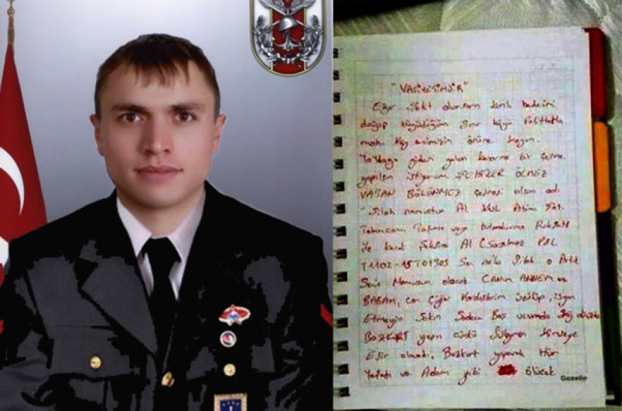 Şehidimizin vasiyeti yürek dağladı !