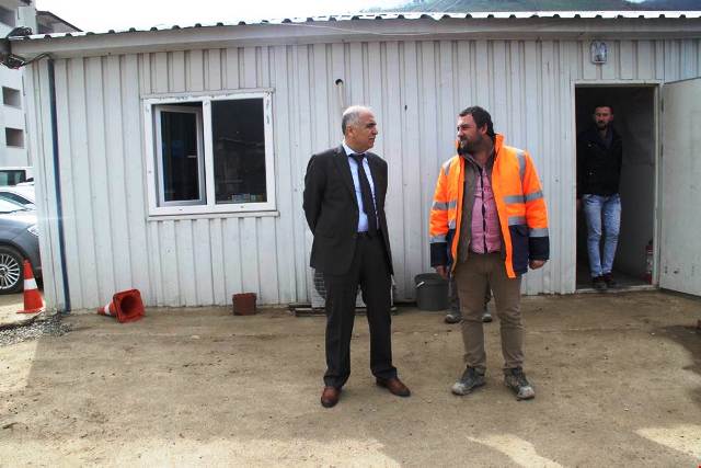 Vali Karahan'dan , Espiye Cezaevi İnşaatında İnceleme