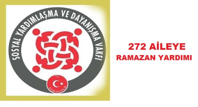 SOSYAL DAYANIŞMA VAKFINDAN  RAMAZAN YARDIMI 