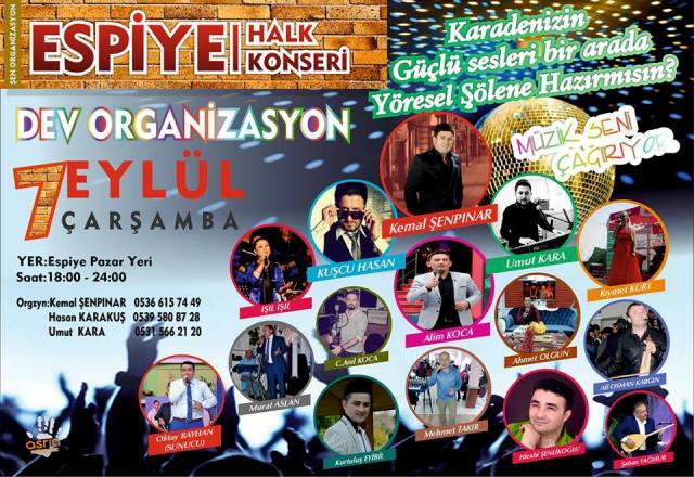 ESPİYE  HALK KONSERİ
