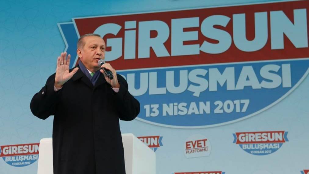 GİRESUN CUMHURBAŞKANI ERDOĞAN'I AĞIRLADI